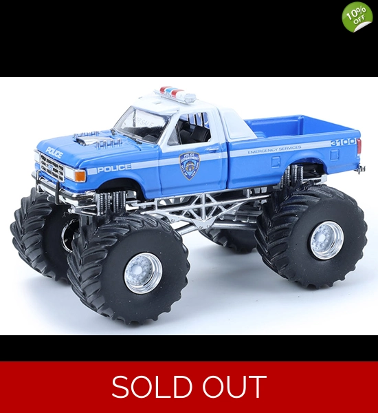 Greenlight K.O.C. N.Y.P.D. 1990 Ford F-350 1/64 Diecast